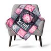 Social Worker Theme Home Customize Your Name Blankets Comfortable Soft Lightweight Allseason Multipurpose Blanket For Picnics Sofas Offices Beds