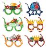 12pcs Super Bowl Paper Glasses, Rugby Decoration Photography Props, Party Supplies, Party Photography Props