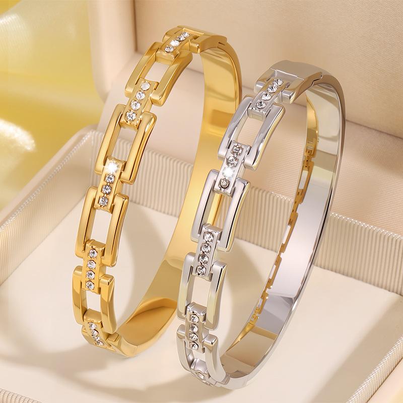 Fashion Couple Style Concentric Buckle Double Buckle Bracelet