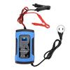 Motorcycle Battery Charger 12V 6A Digital Display Intelligent Repair Tool 100‑240VUS Plug