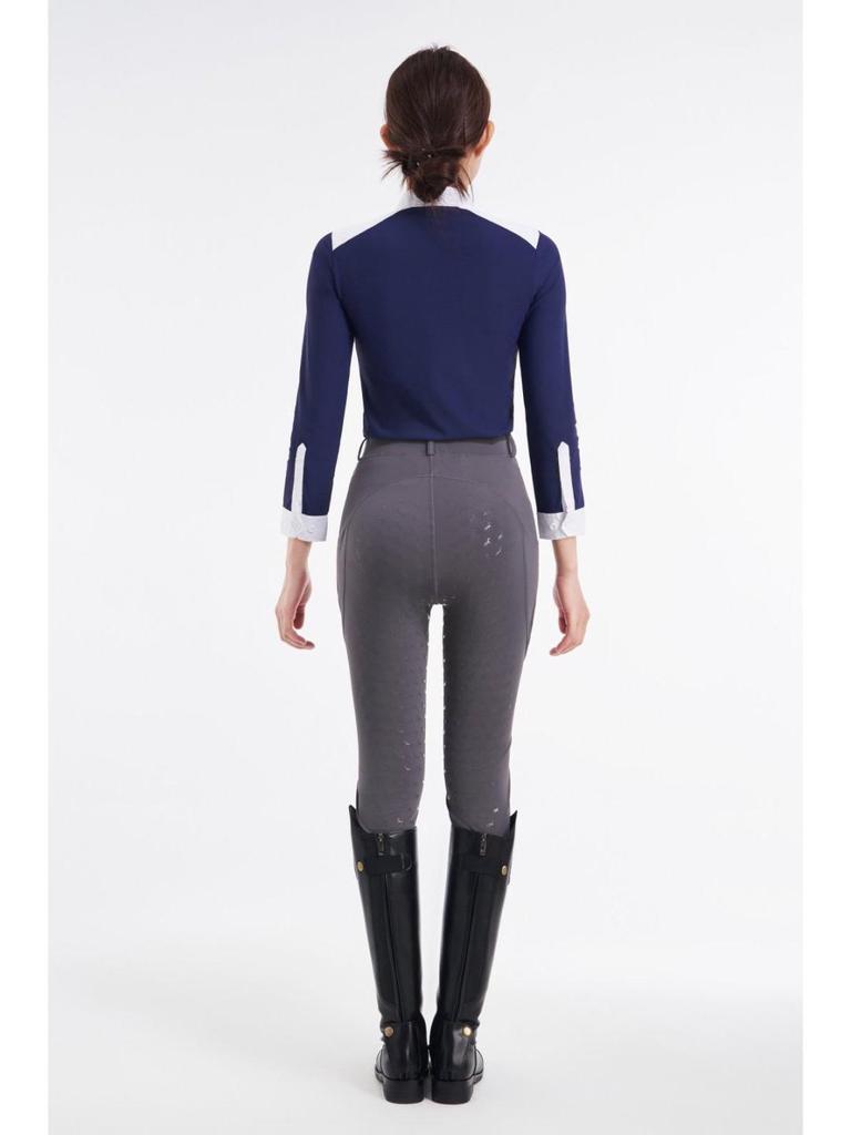 High Waist Full Seat Silicone Riding Pants: Slimming, Moisture-Wicking, Quick-Drying, High Elastic Fabric for Training and Competition.