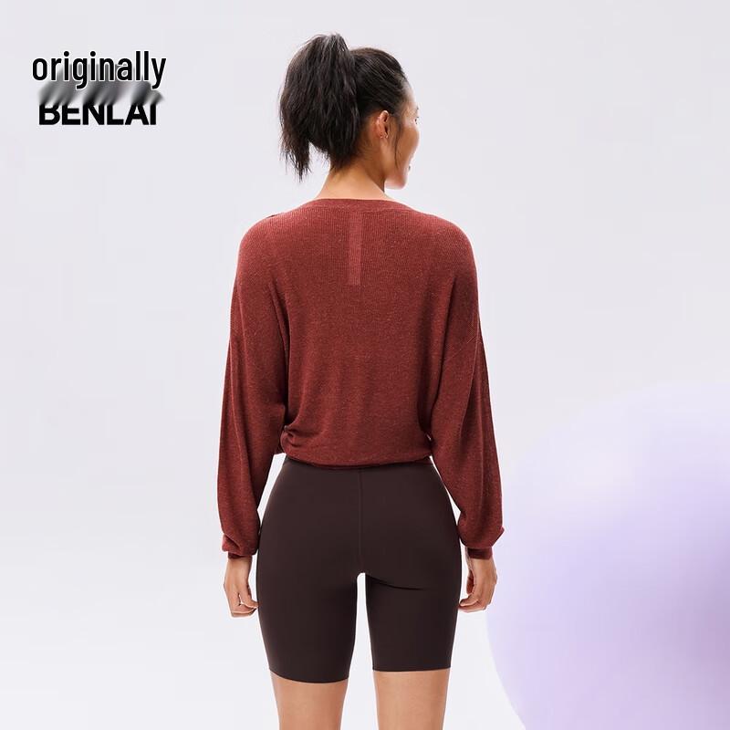 BENLAI Women's Round Neck Long Sleeve Knit Sweater