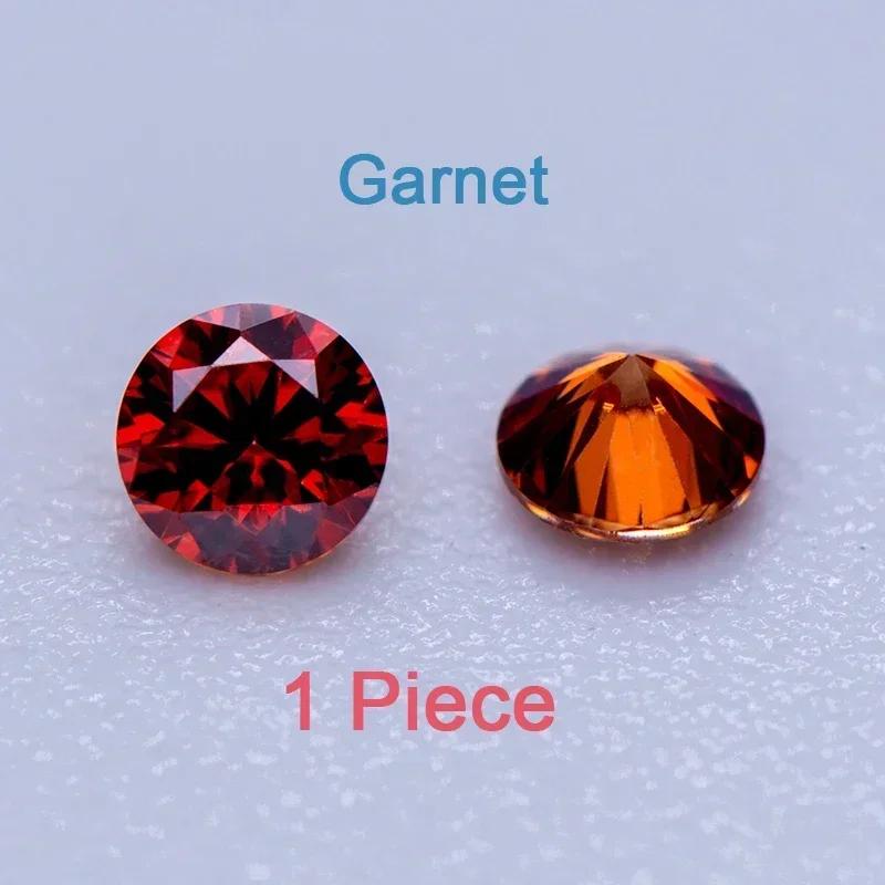 Pedras de Moissanite Múltiplas Cores Formato Redondo Tamanhos Pequenos 3,0-4,5mm VVS1 Diamantes de Laboratório Presente para Fazer Joias DIY