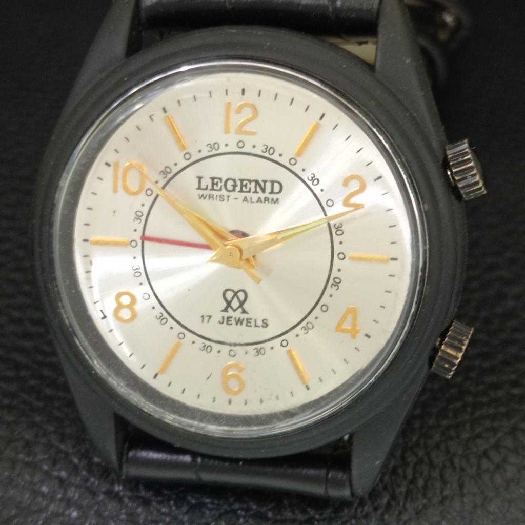 REFURBISHED VINTAGE LEGEND HAND-WINDING SWISS MENS ALARM WATCH a707535-1