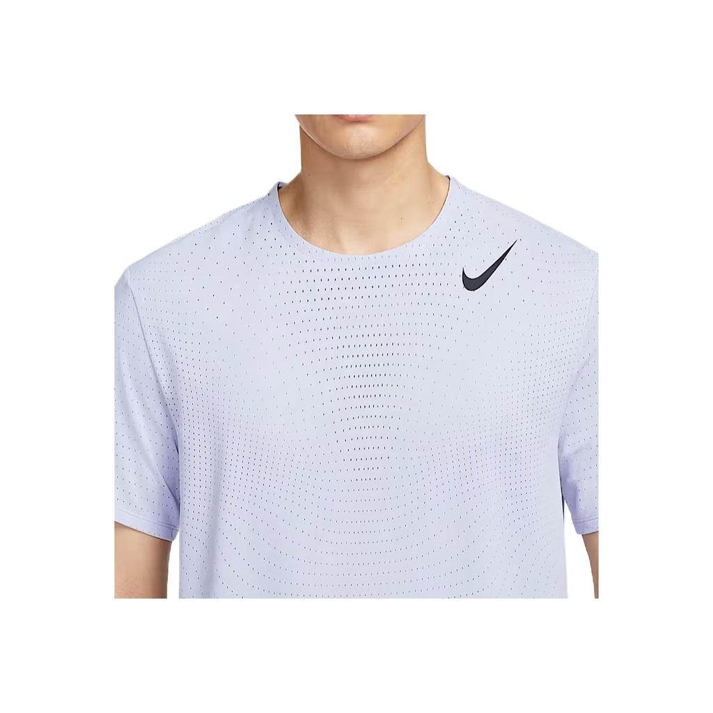 Nike Comfortable Versatile Fashionable Solid Color T-Shirt Men Tops Blue HJ3378-057