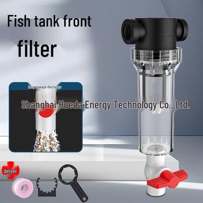 Aquarium Auto-Clean Fish Waste Filter with Self-Draining Sand Pre-Filter