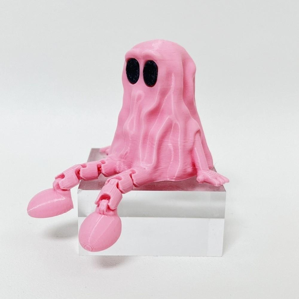 PLA 3D Printed Ghost Ornament Mini Ghost Statue Cute Ghost Fidget Toys  Home Decor