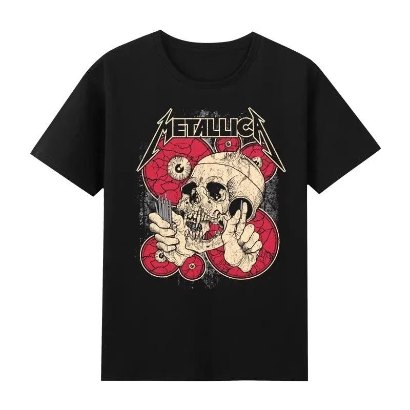Rock Band 2026 Men Women Cotton Y2k Graphic Hiphop Style Shirt Suitable for Both Men and Women Summer Printed T-shirt