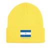 Nicaragua Flag Warm Knit Cap Beanie, Patriotic Man Cap Warm Stretchable Casual Bobble Hat Knitted Cap Beanie