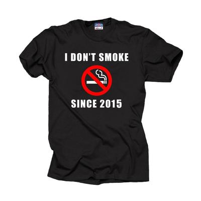 I Don T Smoke Since 2015 T Shirt Motivation Tee Shirt Quit Smoking