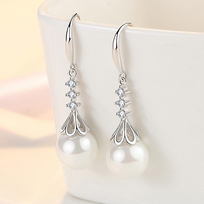 New Style 925 Silver Golden Color Series Women's Earrings Fit Original EarringsWedding Jewelry Exquisite Birthday Gifts