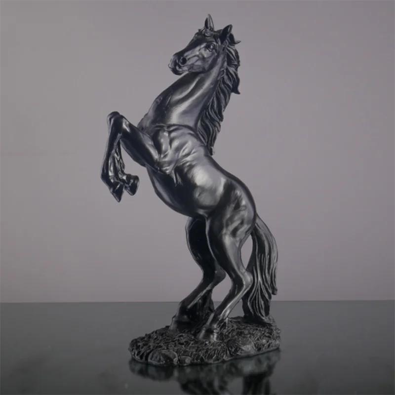 Home Decor Resin Horse Statue Living Room Crafts Decorative Ornaments Creative Home Horse To Successful Opening Lucky Gifts