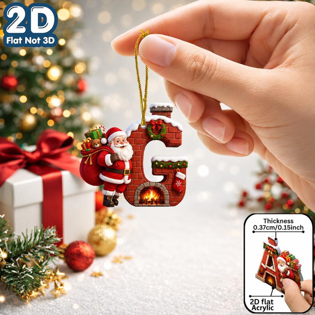 2d Flat Ornament Acrylic Acrylic Decorative Pendant Christmas Pendant Fade Resistant Acrylic Hanging Decoration For Holiday