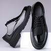 Fashion Lacquer Leather Men's Shoes Classic and Minimalist Design Styles Leisure Office and Work Business Plus Size Thick Soled Shoes