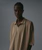 Diantipeullaespom Pigment Oversized Zip-Up Pique Shirt (Beige)