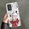Darling Zero Two 02 Anime Soft Phone Case for Samsung A17 A16 A15 A14 A13 A57 A56 A55 A54 A53 A37 A36 A35 A34 A33 A26 A25 A24 A2