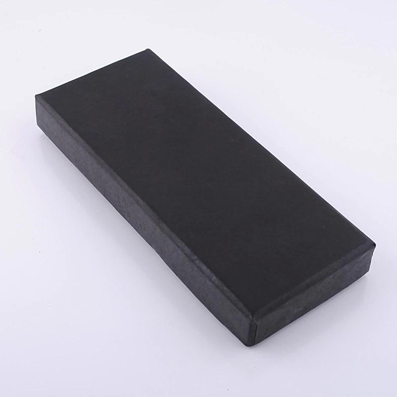 

Size 130*55*17mm High-Grade Black Keychain Box, Long Universal Black Paper Cardboard Box (BZH-015).