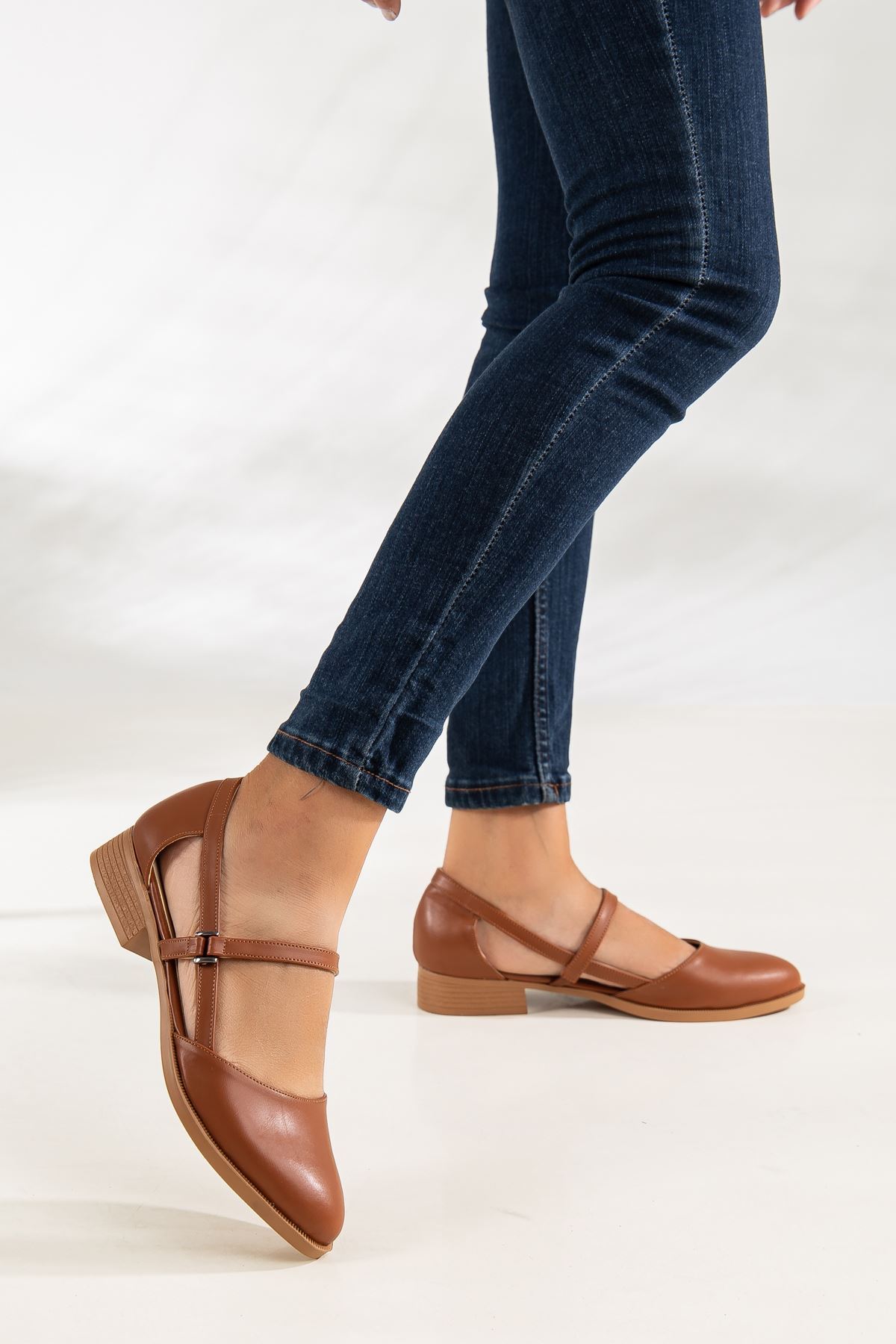 

Женские туфли на плоской подошве Mary Туфли на низком каблуке Светло-коричневый