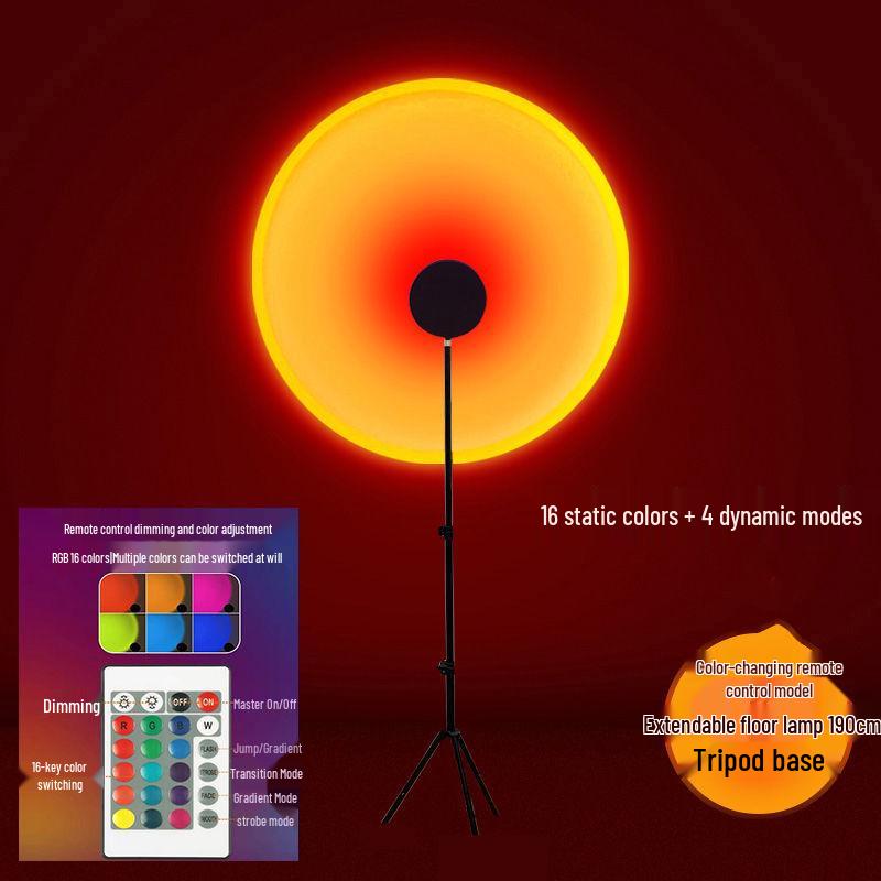 Color-Adjustable Sunset Floor Lamp for Bedroom - Eternal Dusk 