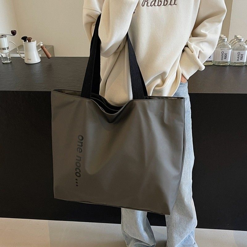 

Women s Bag 2024 New Arrival Waterproof Fabric Handbag Grey(It s a big bag)