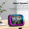 AI Smart Speaker with Bluetooth Call Voice Assistant Alarm Clock Weather Display Night Light Music Story Player For Perfect Gift