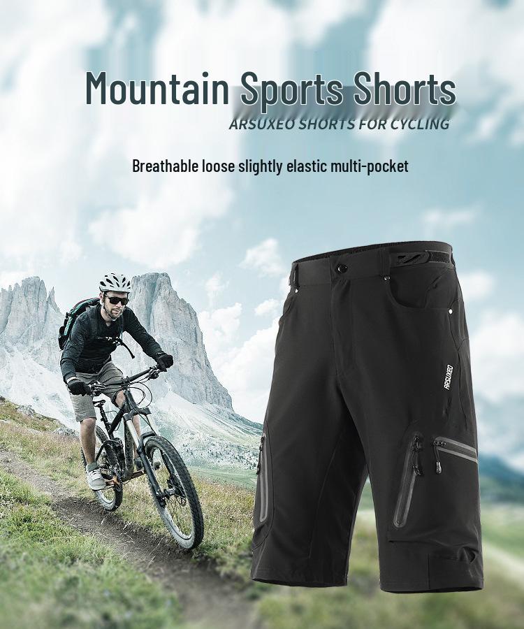 Pantaloncini da Ciclismo da Discesa e Cross-Country a Cinque Punti da Uomo ARSUXEO N1202