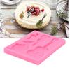 Guitar Shape Silicone Mold Chocolate Fondant Cake Decoration Mold for Home Bakery Kitchen
