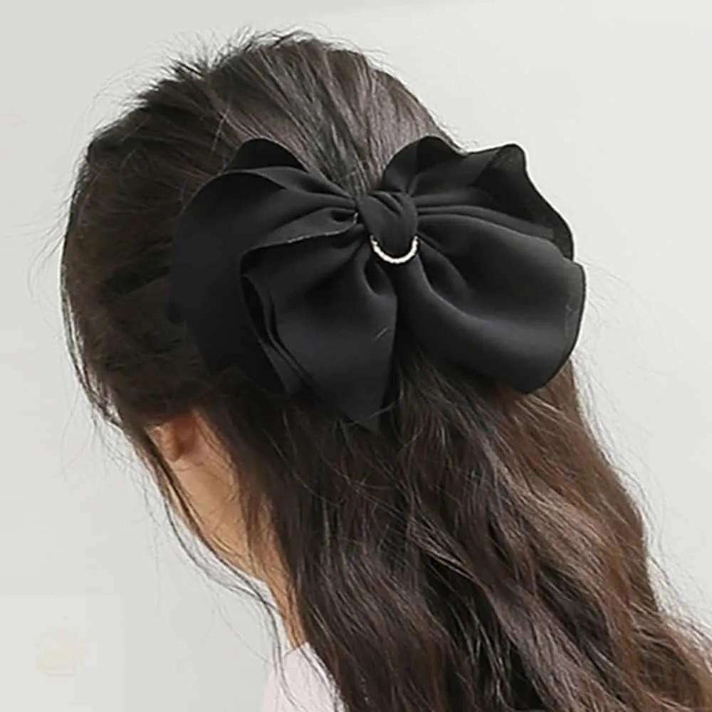 ASSHOP Cubic Black Automatic Hairpin Ponytail Pin