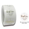50-500Pcs Labels 1Inch Clear Gold Foil Thank You Stickers For Wedding Pretty Gift Cards Envelope Sealing Label Stickers