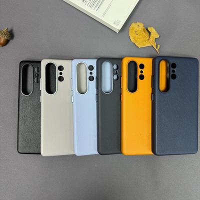 Premium Minimalist Leather Magnetic Phone Case For Samsung Galaxy S25 Ultra Plus+ Wireless Charging Shockproof Protection Cover