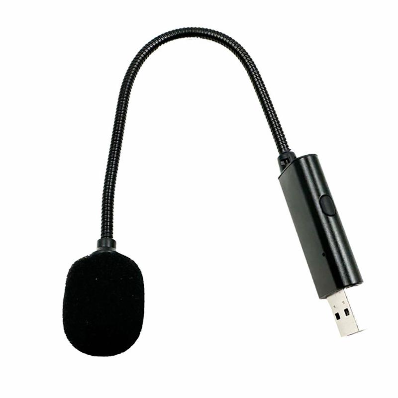 

USB Microphone Omnidirectional Microphone 9 Hose for Games Chat Laptop PC Microphone with Switchs Support All System 1