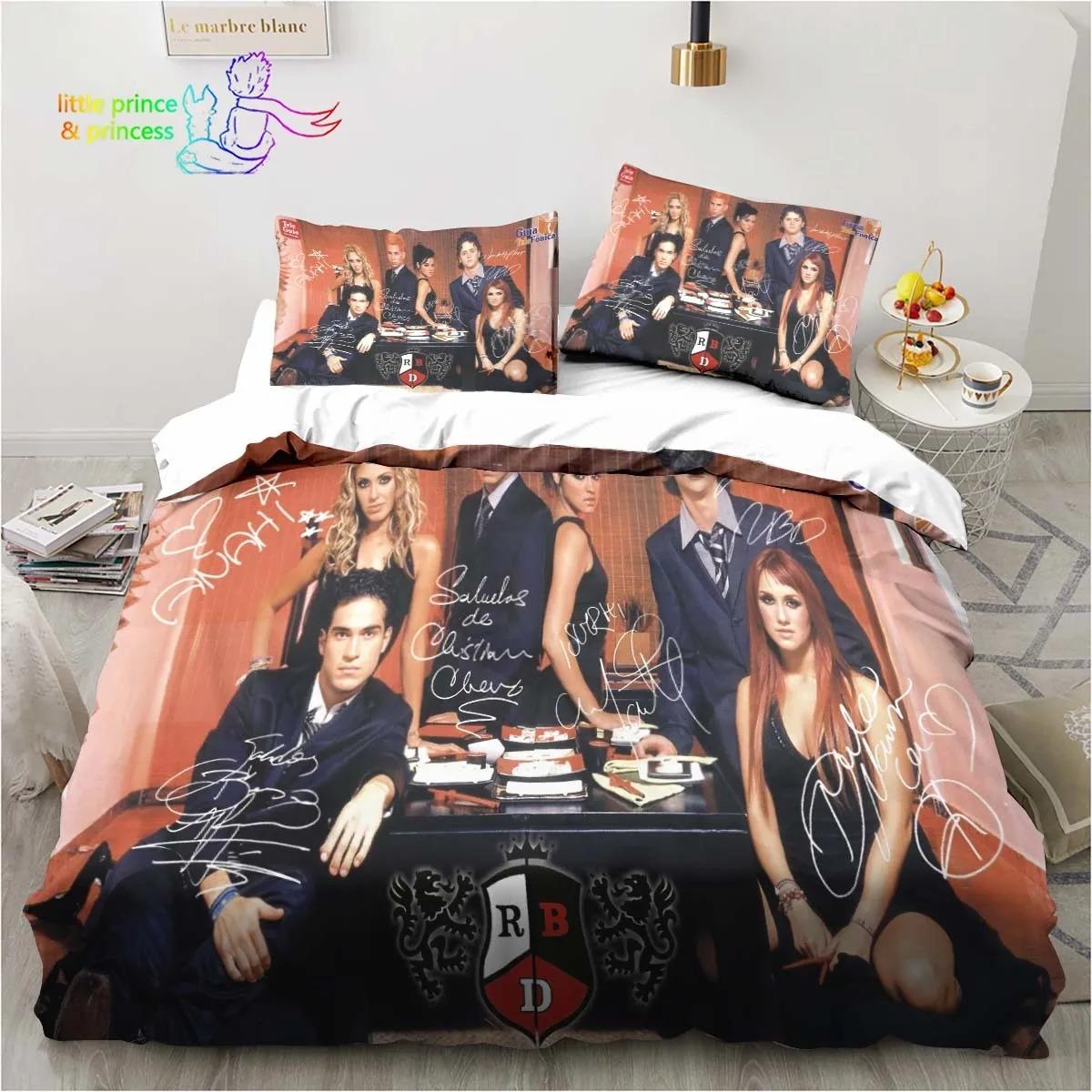 

Band Rbd Bedding Set Single Twin Full Queen King Size Bed Set Adult Kid Bedroom 3D Print Bedding Music Lover Gift 70x133cm 2pcs