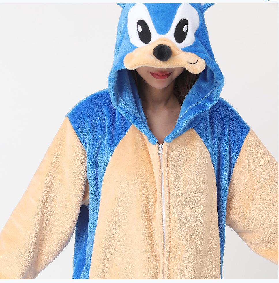 Erwachsene Flanell Rentier Einteiler Pyjamas - Dicke Winter Homewear