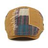 Newsboy Cap Retro Style Adjustable Fit Beret Hat Splicing Design Soft Breathable Sun Protection Hat Daily Wear