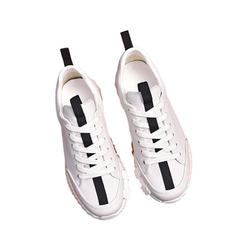 Europäischer & Amerikanischer Stil Herren Freizeit Dicke Sohle Weiße Sportschuhe