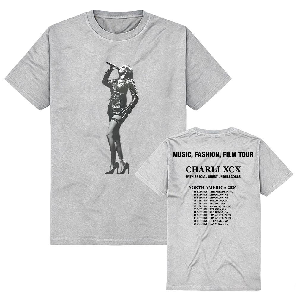 Music Fashion Film 2026 Tour Tees Crew Neck Short Sleeve Vintage T-shirt Women Men Cotton Soft Tshirts Print Merch