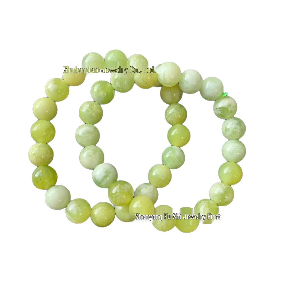Natural Xiuyan Jade Bracelet - Green-Blue Hues, Grape Milk Cap, Becomes Greener and More Translucent with Wear, High Quality, In Stock.