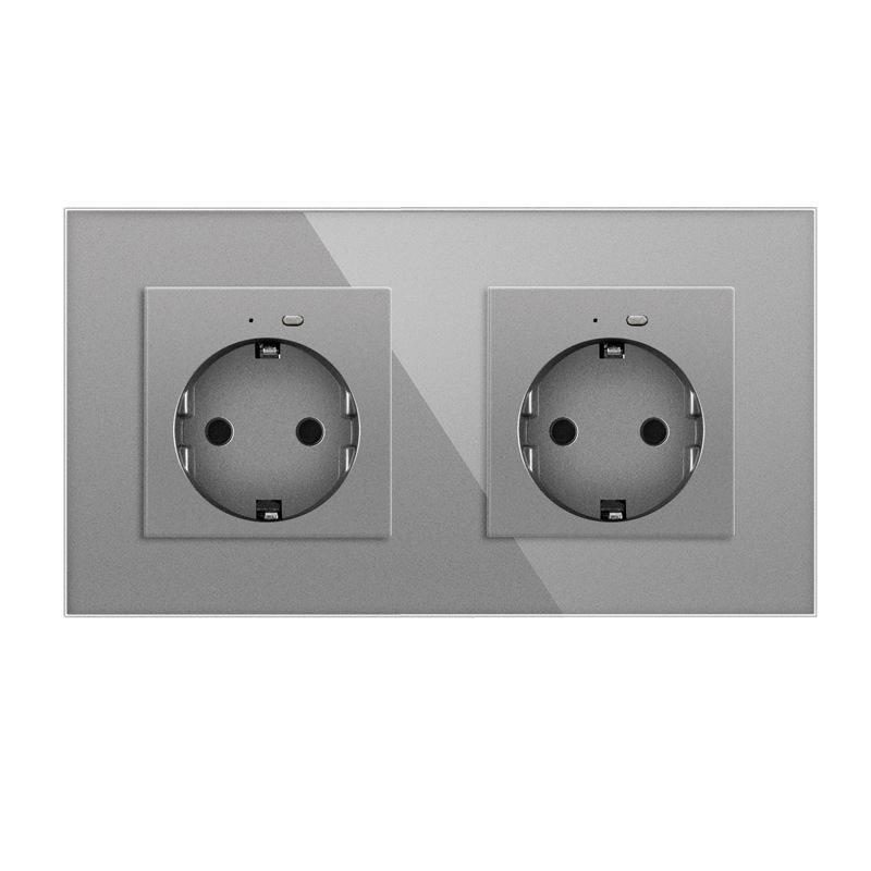 European Standard Smart WiFi Socket with APP Remote, Voice Control, Timer & Power Monitoring