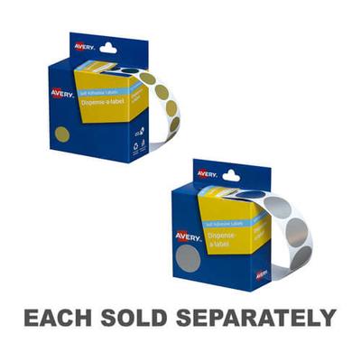 Avery Selbstklebende Punktetiketten 24mm (250 Stück)