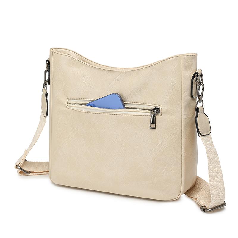 Crossbody Bag Vintage PU Women's Bag Shoulder Bag Commuter Large Capacity Shoulder Bag