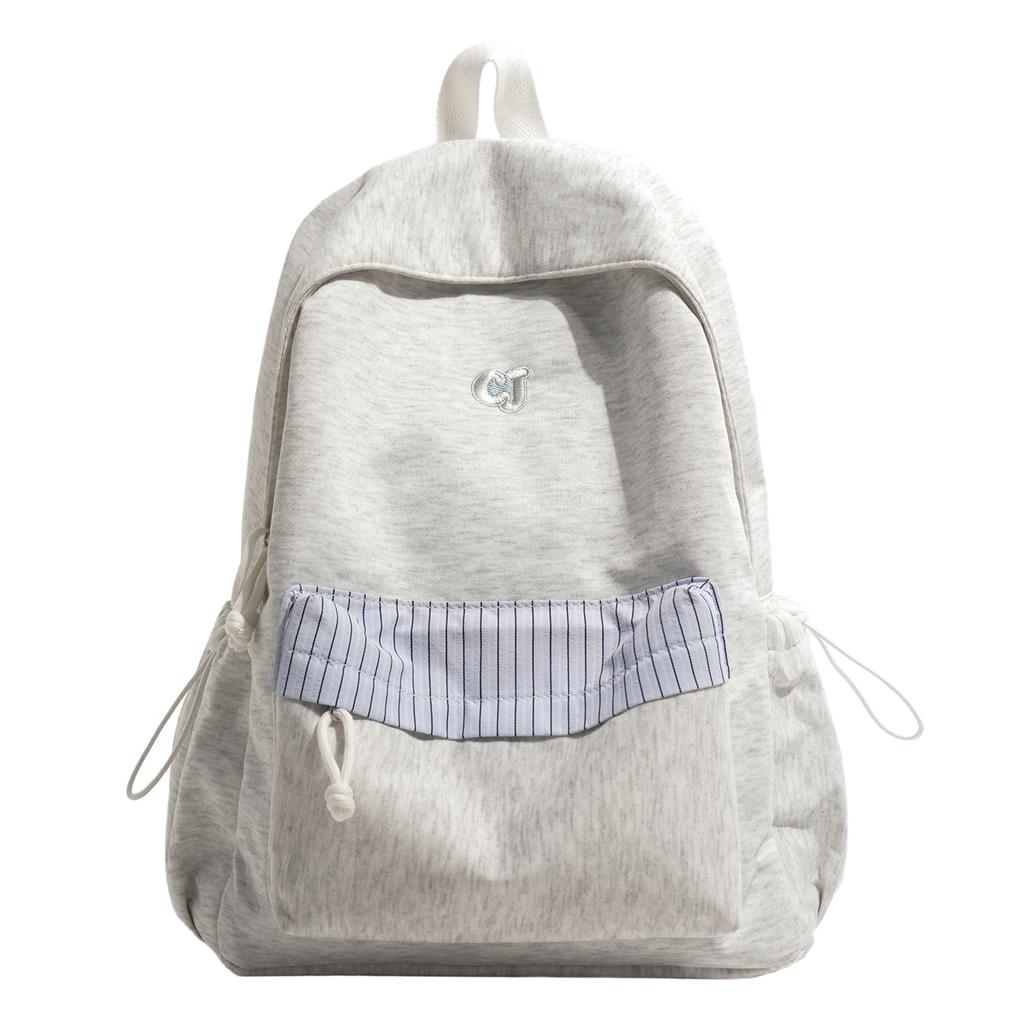 School Bag High Aesthetic INS Style New Simple Backpack for Women, College Student Lightweight Backpack, Korean Style Versatile Casual Small Backpack