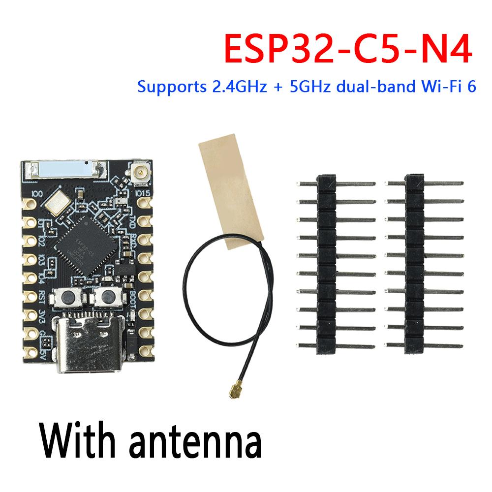 ESP32-C5-N4 Development Board 2.4G +5G WiFi 6 Bluetooth 5 IPEX Antenna External for IoT Smart Home Gateway Compatible Zigbee 3.0