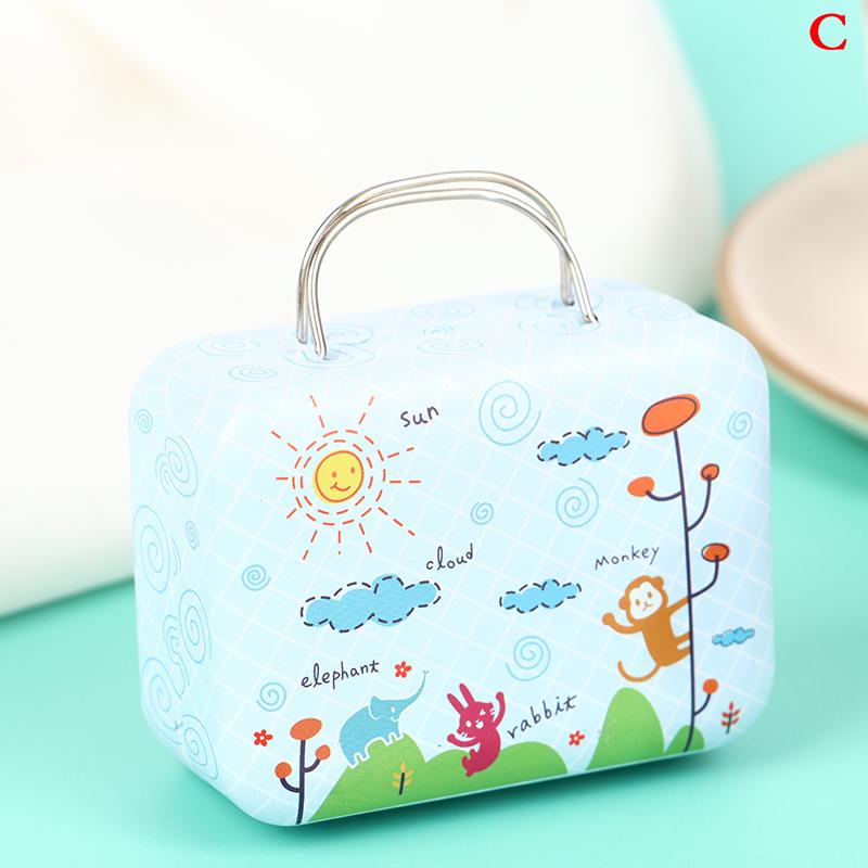

Metal Mini Suitcases For Dolls Miniature Toys Decoration Handbag Jewellery Box C
