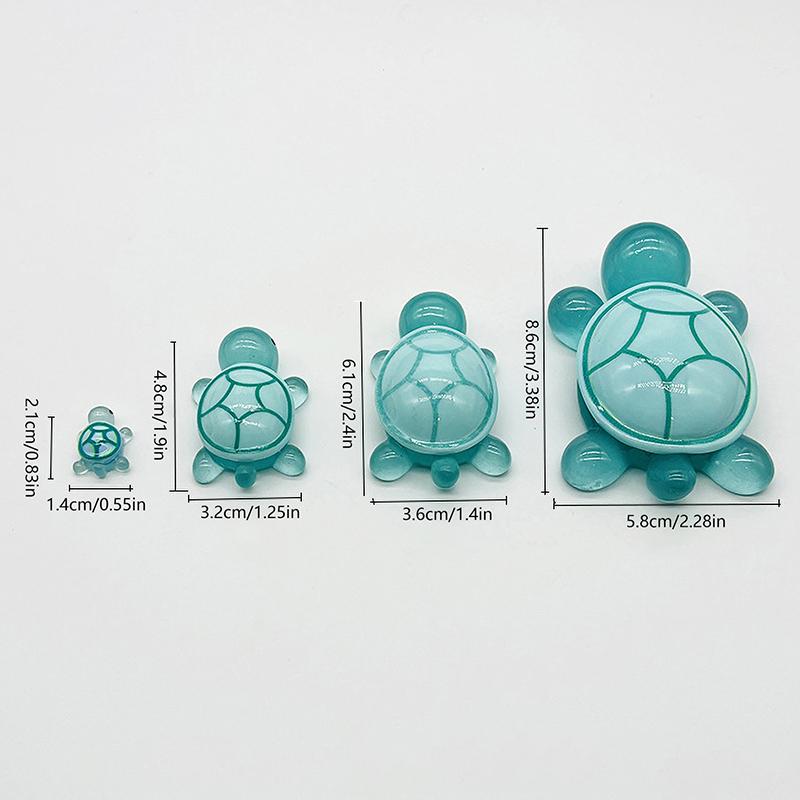 Mini Turtles Luminous Ornament Crafts Miniature Figures Tiny Turtles Micro Landscape Home Decoration Accessories Gifts
