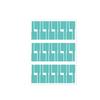 Set Of 10 PVC Wire Label with Strong Adhesive Waterproof Suitable for Printer & Handwriting In Multiple Color