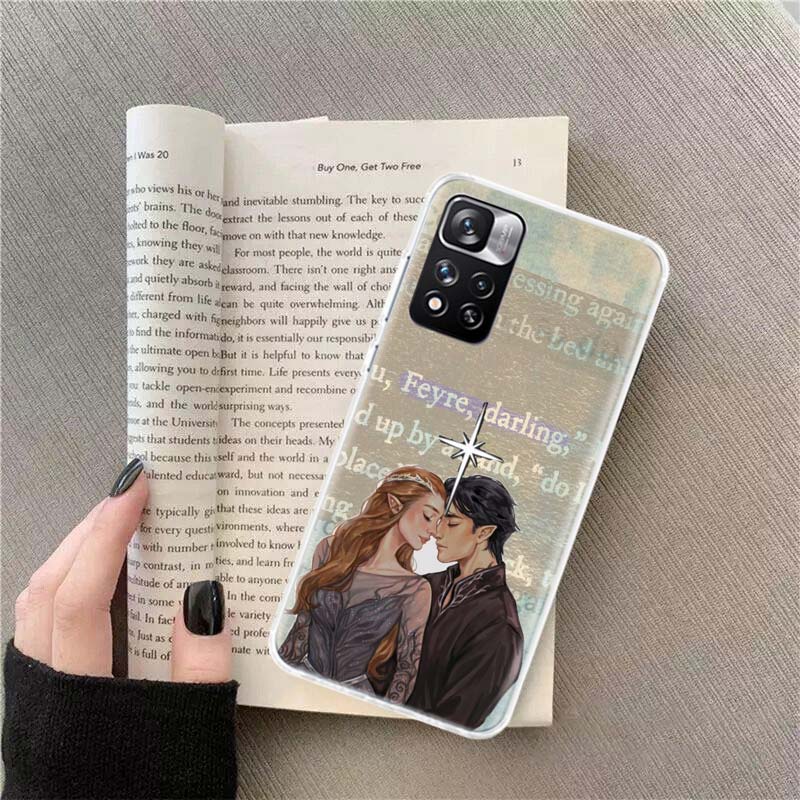 

Чехол для телефона Acotar A Court of Mist and Fury Для Xiaomi Redmi Note 11 12 14 13 Pro Plus 5G 14S 4G 12S 10 10S 11T Pro 11S 11E Coque Redmi Note 14 Pro 5G