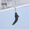 Bone Dragon Keyring Pendant Gothic 3D Movable Dragon Figurine with Metal Keyring Mythical Fantasy Dragon Keychain