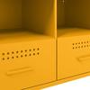 TV Stand Mustard Yellow 68 X 39 X 50.5 Cm Steel