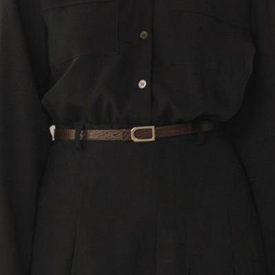 MOMET Reversible Leather Belt Brown