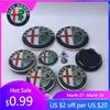 Para Alfa Romeo 2026 Adesivo Quente 1conjunto 8peças 9peças Tampa Central de Roda de 50mm para Alfa Romeo 147 166 Tampa de Capô e Porta-malas de 74mm Volante de 40MM